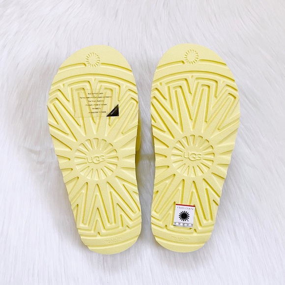 UGG Women’s Laton Fur Slides In Margarita - Picture 7 of 7